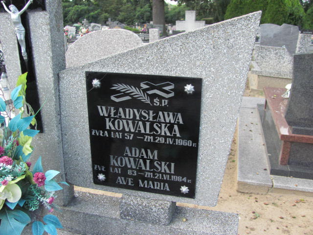 Adam Kowalski 1901 Wąsosze - Grobonet - Wyszukiwarka osób pochowanych