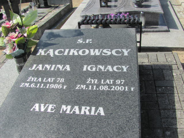 Ignacy Kącikowski 1935 Wąsosze - Grobonet - Wyszukiwarka osób pochowanych