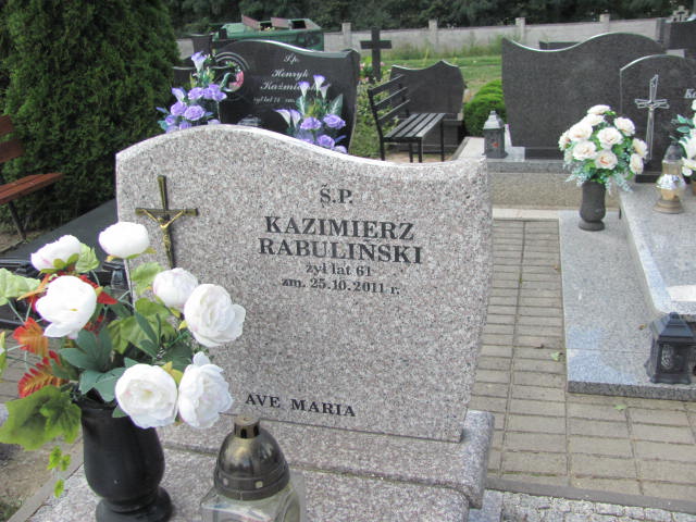 Kazimierz Rabuliński 1950 Wąsosze - Grobonet - Wyszukiwarka osób pochowanych