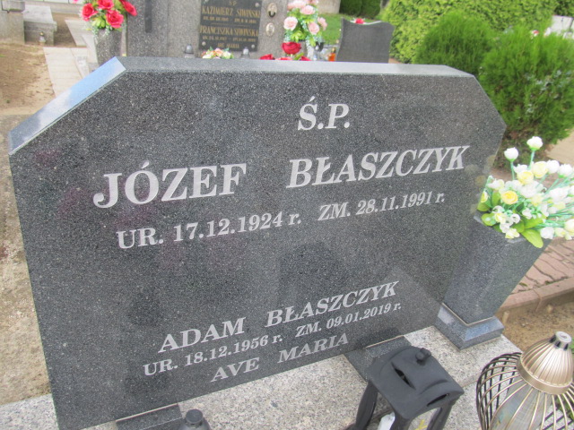 Józef Błaszczyk 1924 Wąsosze - Grobonet - Wyszukiwarka osób pochowanych