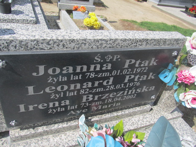 Irena Brzezińska 1928 Wąsosze - Grobonet - Wyszukiwarka osób pochowanych