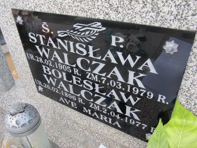 Bolesław Walczak 1896 Wąsosze - Grobonet - Wyszukiwarka osób pochowanych