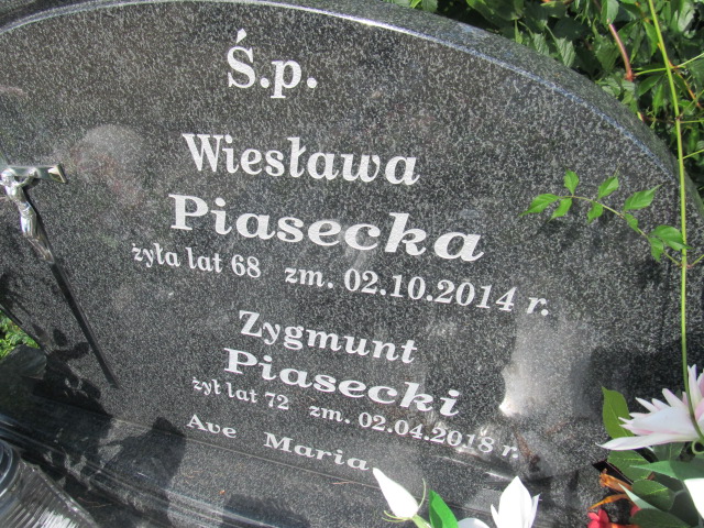 Zygmunt Piasecki Wąsosze - Grobonet - Wyszukiwarka osób pochowanych