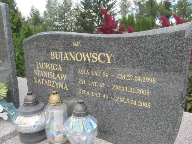 Katarzyna Bujanowska 1965 Wąsosze - Grobonet - Wyszukiwarka osób pochowanych