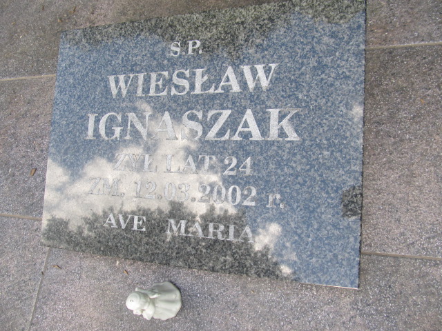 Ryszard Ignaszak 1970 Wąsosze - Grobonet - Wyszukiwarka osób pochowanych